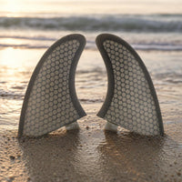 2 Pieces Honeycomb Surfboards Fin Surfboards Fin with Double Tabs High-Performance for Surfing