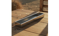 Chicken Feed Trough Easy to Clean Poultry Feeding Trough Rust-Resistant Rectangular Avian Feeder for Farm Yard
