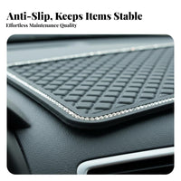 Car Dashboard Non-Slip Mat Universal Fit Anti-Slip Dashboard Mat Easy Installation Multifunctional Car Gadget Tray for Commuters, Women, Trucks, SUVs