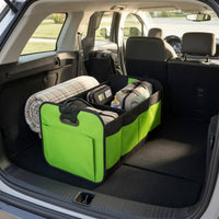 Waterproof Foldable Trunk Storage Box Divided Sections Rectangular Trunk Organizer Side Pockets Collapsible Storage Box Reinforced Edging