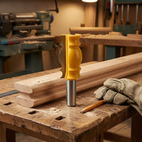 1/2 Inch Shank Handrail Router Bit Carbide Tipped Drum Column Router Bit Smooth Cutting Tool Industrial Quality for Woodworkers, Carpenters, Diyers, Woodworking, Cabinet Making