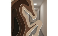 Modern Design 3D Layered Horse Wall Art Success Symbol Backlit Horse Wall Decor Laser Cut Design House Decoration Wireless Controller Control for Entrance, Hallway, Living Room, Office