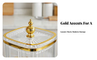 Luxury Design Seasoning Container Set Airtight Seal Condiment Jar Set Easy to Clean for Dining Table