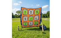 Pocket Target Net 9 Pockets Square-Grid Target Net Angled Legs Athletic Gear