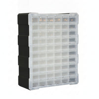 Pull-out Drawers Small Parts Drawer Organizer Vertical Plastic Parts Cabinet for Workshop, Electronics Bench