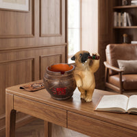 Pug Dog Ashtray Tabletop Vessel Whimsical for Living Room