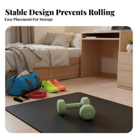 Compact Size Small Exercise Dumbbell Ergonomic Design Fixed Dumbbell Long-Lasting Construction Fitness Equipment Floor-Friendly for Women, Children, Beginners, Home Gym, Dorm Room, Office
