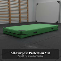 Foldable Gymnastics Mat Thickened Padding High Density Foam Mat Easy to Clean Thick Crash Pad for Gymnasts, Kids, Rock Climbing, Stretching, Outdoor