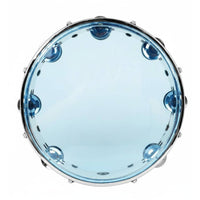 Double Row Chime Tambourine Crisp Sound 10 Inch Tambourine Frame Tunable Hand Percussion Drum for, Live Performance, Classroom