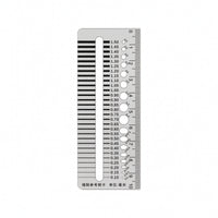 Stainless Steel Clearance Gauge Card Precision Clearance Gauge with Reference Scale Anti-Glare Tool Metric for Maintenance
