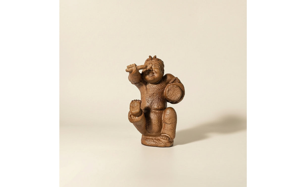 Drummer Ornament Rustic Drummer Figurine Unique for Tea Table, Office