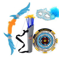 Indoor outdoor-activity Suction disc archery launcher and bolt Set with targeting board Wearable bolt holder Sports Toy for children, Beginners, Boys, Kindergarten, Playroom, rearyard, Home