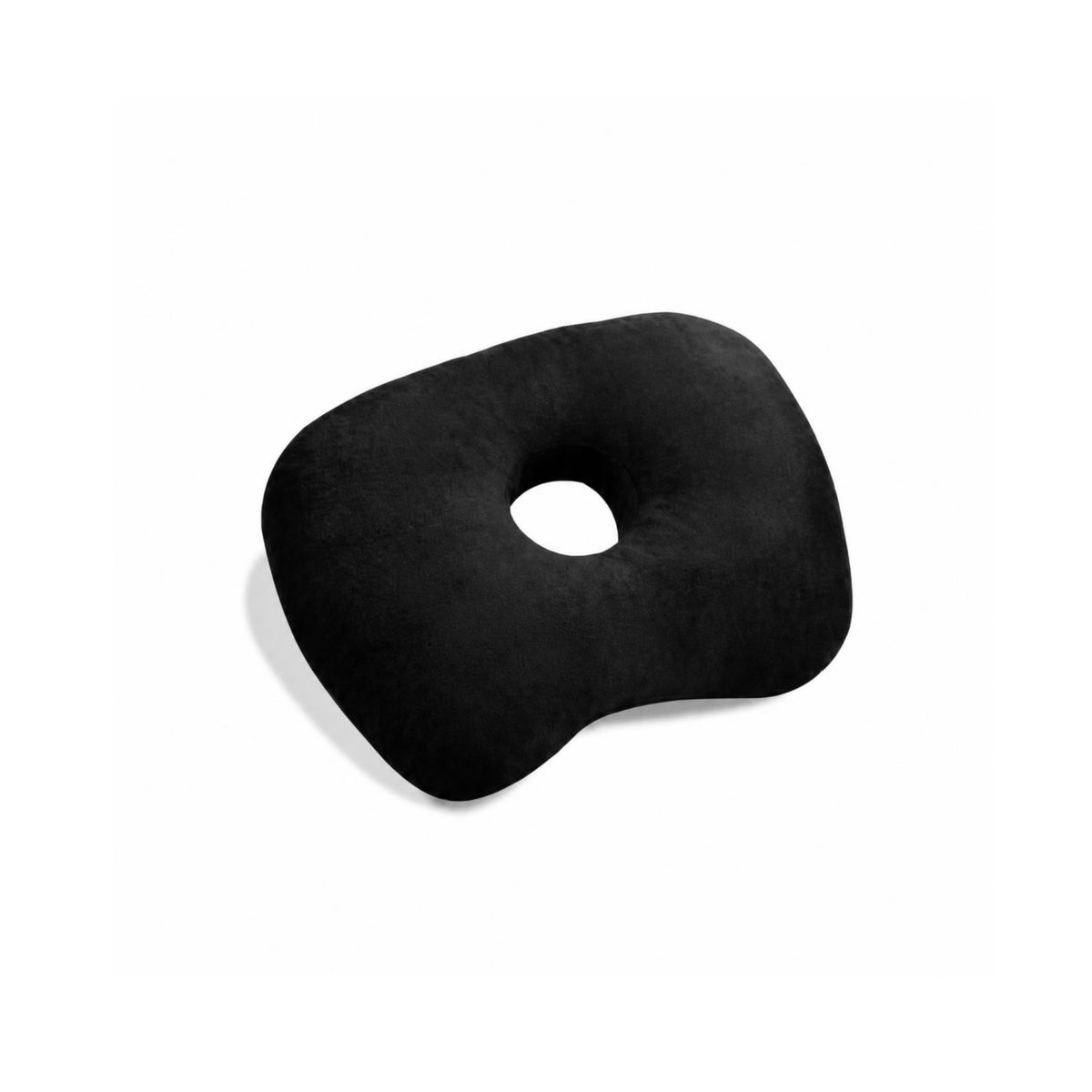 Vacuum Compressible Ear Hole Pillow Checkerboard Textured Side Sleeper Pillow with Ear Hole