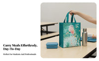 Insulated Bento Tote Waterproof Insulated Meal Pouch Reusable for Office Workers