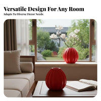 Imitation Ceramic Vase Lightweight Modern Minimalist Vase Ideal Gift Flower Container for Living Room, Office Desk, Bookshelf