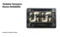 Self-Resetting Start Stop Control Box NO/NC Contacts Start Stop Push Button Station Retardant Housing for Electricians, Factories