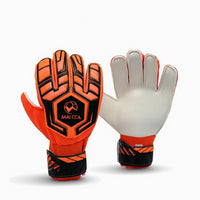 Goalkeeper Gloves with Finger Protection Guarding Goalkeeper Gloves with Finger Saves Adjustable for Goalkeepers, Young Goalies