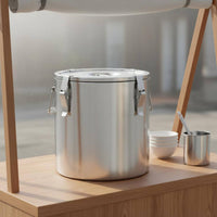 Stainless Steel Insulated Barrel High Temperature Resistant Professional Insulated Food Pot Locking Lid Soup Container