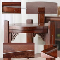 Beverage Container Stand Traditional Dispenser Stand Rustic Wooden Riser for Kitchen, Tea Service