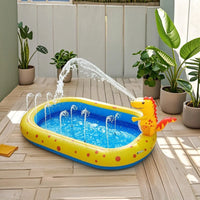 Dinosaur Spray Pool Soft Inflatable Pool with Dinosaur Theme for Children, Backyard, Garden