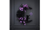 Cat and celestials Wall Hanging Decor Floral Cat and celestials Wall Hanging Art Black for Bedroom
