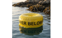 PVC Freediving Safety Buoy Glossy Freediving Buoy Rope-Edged Water Sports Gear Top Valve for Freedivers, Divers, Sea Signaling