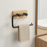 No Drill Toilet Paper Holder Space Saving Wall-Attached Toilet Paper Holder