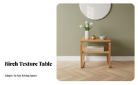 Nordic Design 2-Tier End Table Multi-Functional 2-Tier Storage Table Multipurpose Nightstand Modern Design for Homeowners, Apartment Dwellers, Students, Bedroom, Living Room, Lounge Area, Small Areas