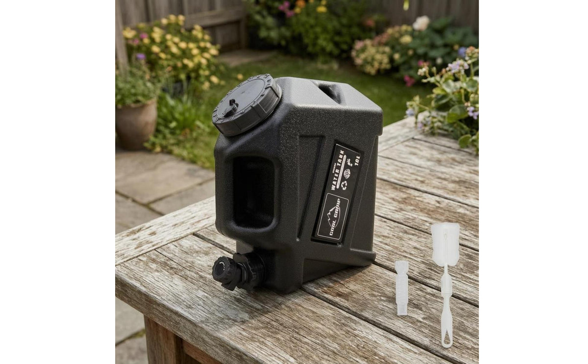 Portable Water Tank with Spigot Square Water Tank Top Fill Cap