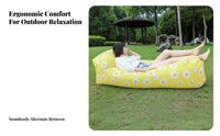 Wind-Inflated Lounger Lightweight Wind-Filled Recliner Easy Inflation Air Sofa for eventadventureers, outdoor enthusiasts, Music events, Camping, Beach