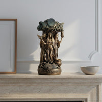 Pagan Altar Decor Decorative Embellishment Wiccan Altar Statue Chthonic Deity Sculpture Detailed Craftsmanship for Pagans