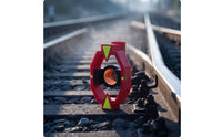 Mini Prism with Red Frame Compact Surveying Mini Prism Accurate Optical for Surveyors, Construction Sites, Tunnels