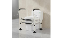 No-Drill Installation Toilet Safety Rail Suction Cup Feet Toilet Grab Bar Frame Sturdy & Long-Lasting for Elderly, Seniors, Bathroom