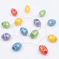 LED Easter Eggs Cracked Egg Lights Battery Powered Easter Egg Fairy Lights Indoor & Outdoor Use Crackle Pattern Light Strand for Kids, Home Decor, Bedroom, Garden