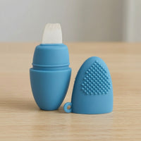 Double-Sided Blackhead Scraper with Cover Easy to Clean Blackhead Scraper Soft Pore Cleaning Tool Handheld for Daily Skin Maintenance Routine, Travel