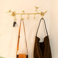 Brass Branch-Shaped Wall Coat Hook