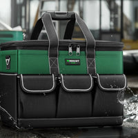Oxford Cloth Tool Bag Reinforced Tool Bag with Shoulder Strap Structured Large Capacity for Technicians, Job Sites, Workshops