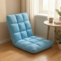 Floor Chair with Padded Backrest Low-Height Lazy Sofa Seat Sturdy Furniture Long-Lasting for Students, Tatami Room
