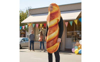Adult Bread Jumpsuit Spiral Scoring Print Loaf of Bread Costume Slightly Loaf Costume for Adults