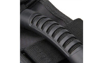 Black Car Roof Grab Handle Woven Textile Interior Grab Handle Textured Grip Finger Grooves