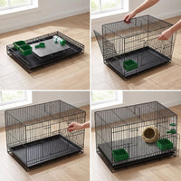 Large Encrypted Quail and Chick Cage for Indoor Use