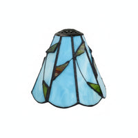 Vintage-Inspired Tiffany Stained Glass Lampshade Handmade Stained Glass Lampshade Translucent Pendant Light Shade for Diyers, Homeowners, Table Lamps, Living Rooms, Bedrooms