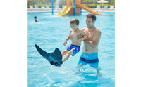 Mermaid Monofin Lightweight Mermaid Fin Swim Fin with Foot Pockets One-Piece for Children, Pool, Snorkeling
