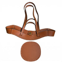 2 Pieces P-Shaped Handbag Body Contrast Stitching Curved Handbag Body Fashion Accessory Stitched Perimeter Wide Accessible Top