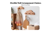 NimbusShaped Display shelf with pegs Minimalist & design Hanging Rack for Children