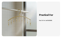 Curved-Shaped Sock Dryer Rust-Resistant Multi-Fastener Sock Hanger Laundry Clamp Hanger Rustproof Stainless Steel Clothes Drying