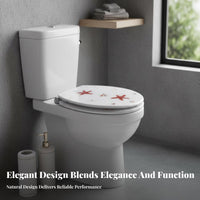 Thickened Design Resin Toilet Seat Easy to Clean Universal Toilet Lid Waterproof Bathroom Fixture Long-Lasting Hinge for Homeowners, Families, DIY Enthusiasts, Home, Restroom, Powder Room