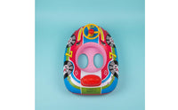 Thickened Material Kids Pool Buoy with Steering Wheel Leak-Proof Inflatable Car Boat Skin-Friendly Toddler Swim Seat for Toddlers, Babies, Beach, Summer Vacation