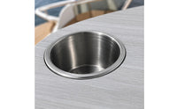 Round Boat Coffee Table Lightweight Yacht Tea Table Cup Holders