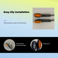 Waterproof LED turn signal for e-vehicles